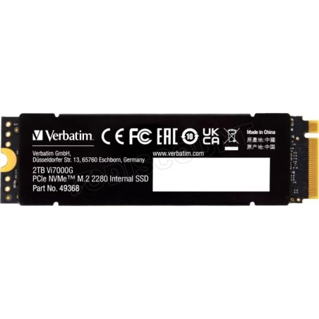 Disque SSD Verbatim Vi7000G 1To avec dissipateur  - NVMe M.2 Type 2280