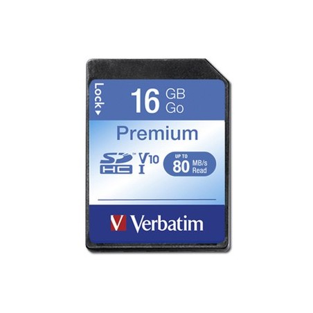 Carte mémoire SD Verbatim U1 Premium - 16Go