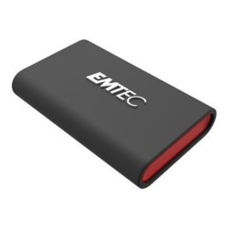 Disque SSD externe Emtec X210 - 128Go (Noir/Rouge)