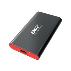 Disque SSD externe Emtec X210 - 256Go (Noir/Rouge)