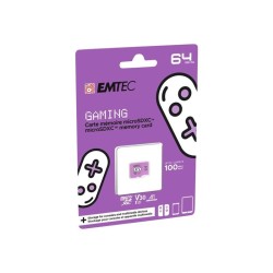 Carte mémoire Micro SD Emtec Gaming - 64Go