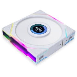 Ventilateur de boitier Lian Li Uni Fan TL LCD RGB - 12cm (Blanc)