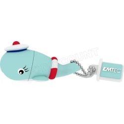 Clé USB 2.0 Emtec M337 Baleine Marinière - 16Go (Bleu)