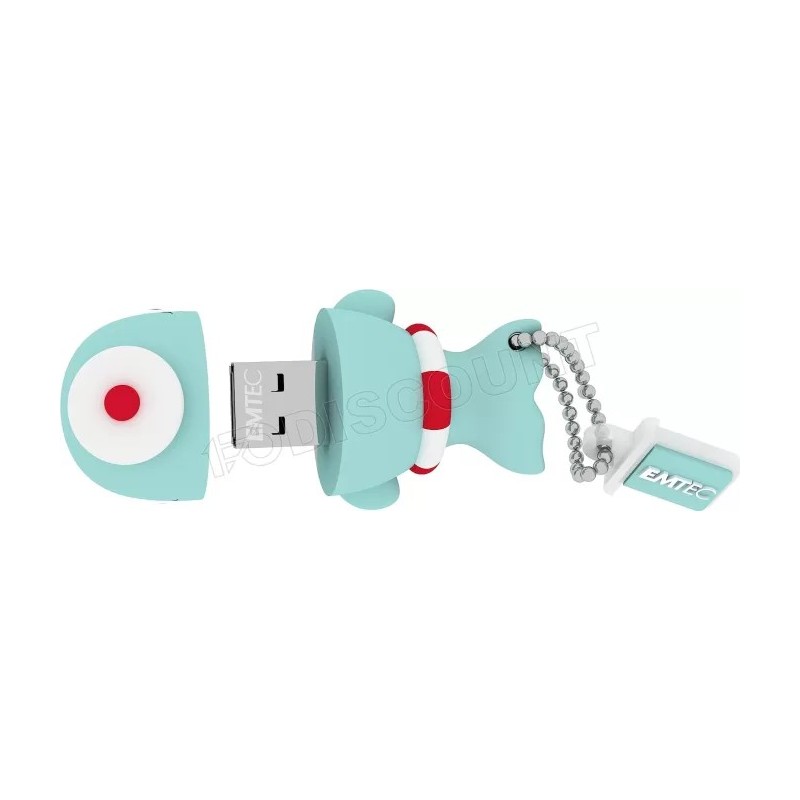 Clé USB 2.0 Emtec M337 Baleine Marinière - 16Go (Bleu)