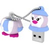 Clé USB 2.0 Emtec M336 Lady Penguin - 16Go (Bleu/Rose)