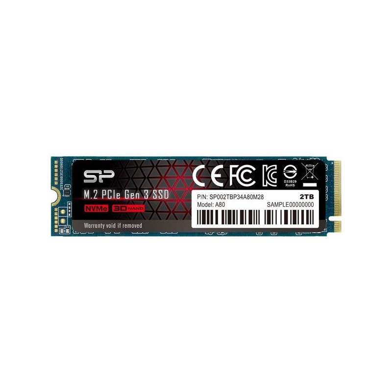 Disque SSD Silicon Power A80 2To  - NVMe M.2 Type 2280