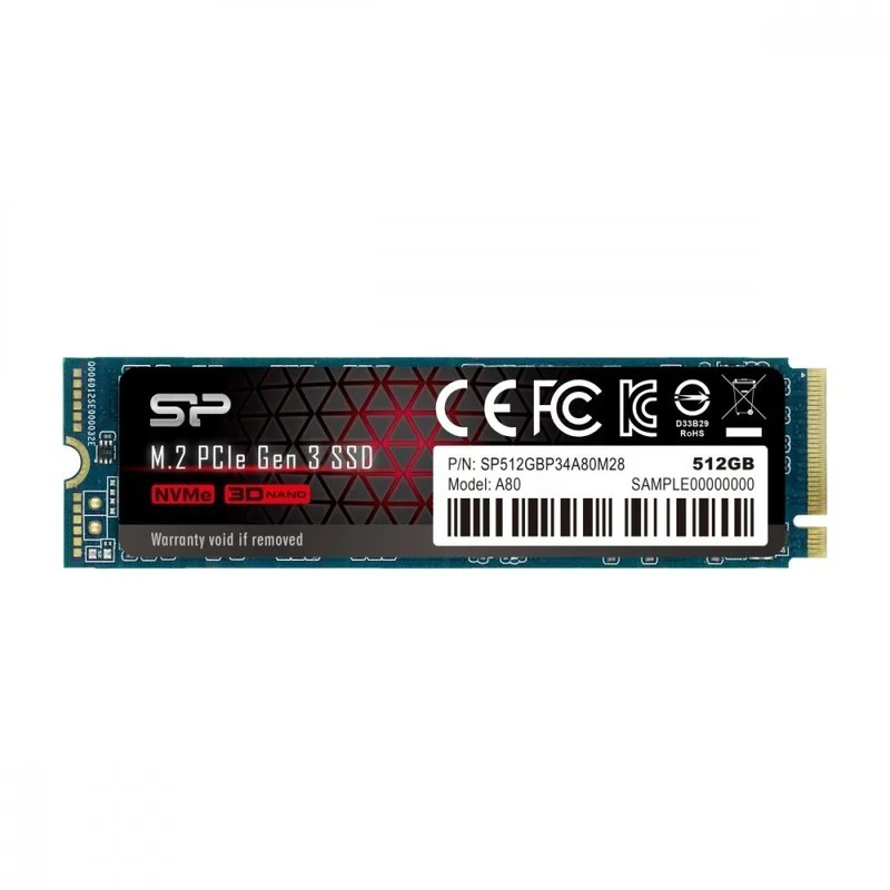 Disque SSD Silicon Power A80 512Go - NVMe M.2 Type 2280