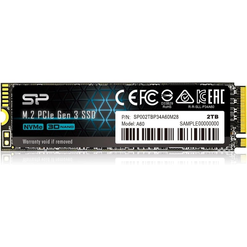 Disque SSD Silicon Power A60 2To  - NVMe M.2 Type 2280