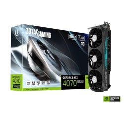 Carte Graphique Nvidia Zotac GeForce RTX 4070 Super Trinity Black OC 12Go