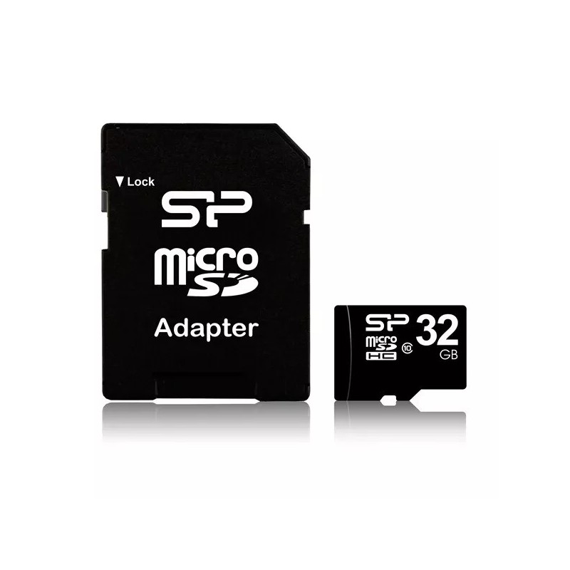 Carte mémoire Micro SD Silicon Power - 32Go avec adaptateur