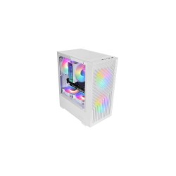 Boitier Mini Tour Micro ATX Mars Gaming MC-Vortex RGB avec panneau vitré (Blanc)