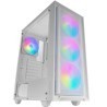 Boitier Moyen Tour ATX Mars Gaming MC-Air RGB avec panneau vitré (Blanc)