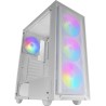 Boitier Moyen Tour ATX Mars Gaming MC-Air RGB avec panneau vitré (Blanc)