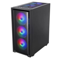 Boitier Moyen Tour ATX Mars Gaming MC-Air RGB avec panneau vitré (Noir)