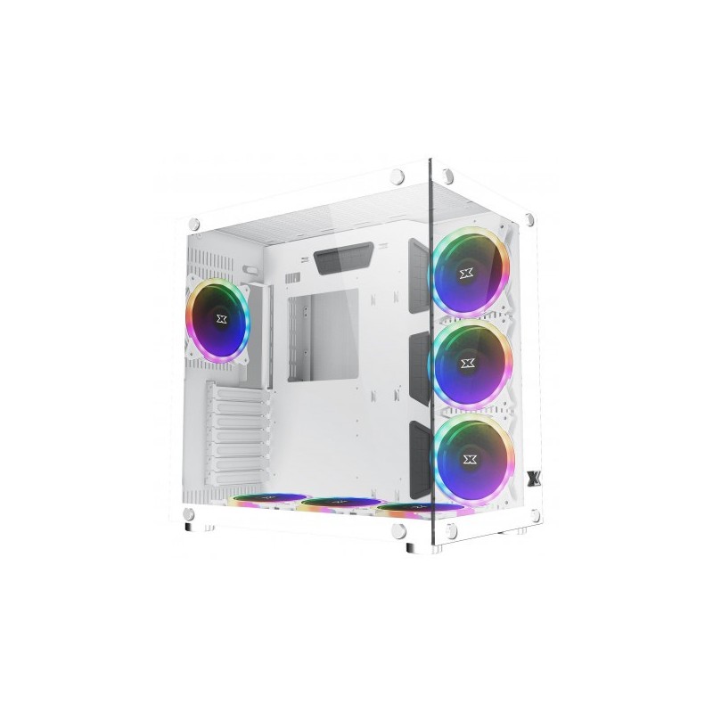 Boitier Moyen Tour ATX Xigmatek Aquarius Plus RGB avec panneaux vitrés (Blanc)