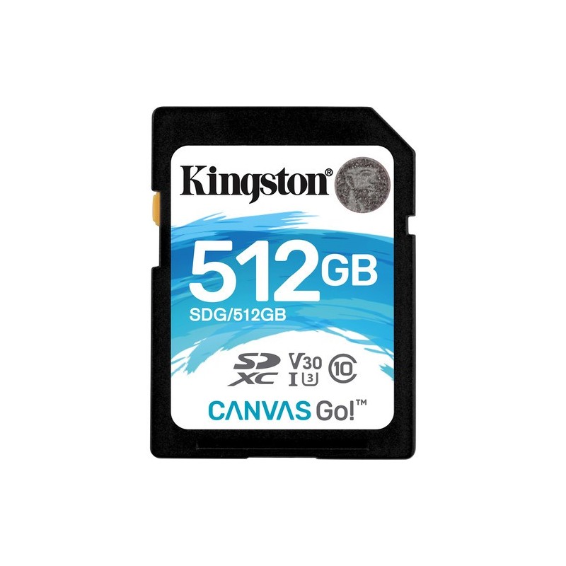 Carte mémoire SD Kingston Canvas Go! - 512Go