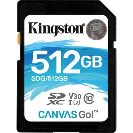 Carte mémoire SD Kingston Canvas Go! - 512Go