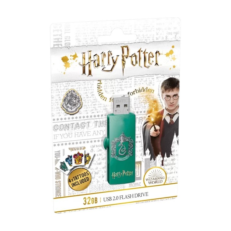 Clé USB 2.0 Emtec M730 Harry Potter Serpentard - 32Go (Vert)