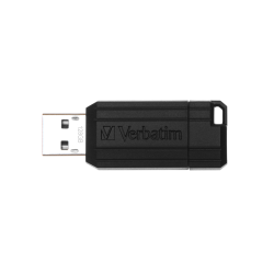 Clé USB 2.0 Verbatim PinStripe - 128Go (Noir)