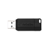 Clé USB 2.0 Verbatim PinStripe - 128Go (Noir)