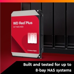 Disque Dur 3,5 Western Digital Red Plus 12To  - S-ATA 3,5