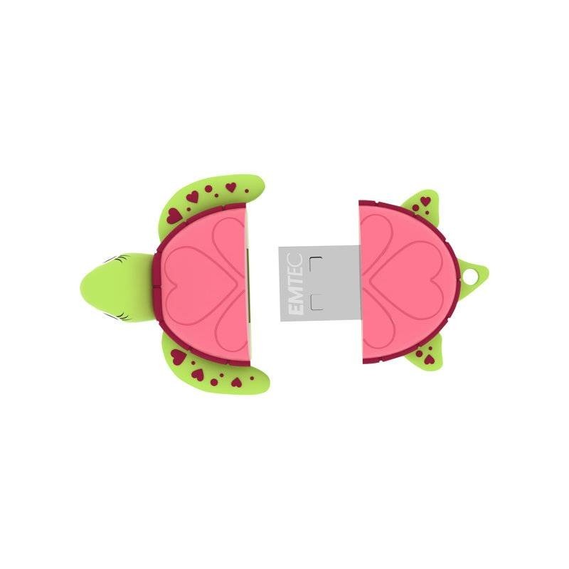 Clé USB 2.0 Emtec M335 Lady Turtle - 16Go (Vert)