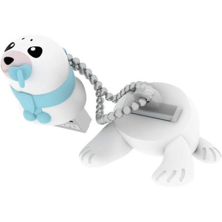 Clé USB 2.0 Emtec M334 Bébé Phoque - 16Go (Blanc)