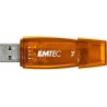 Clé USB 2.0 Emtec C410 Color Mix - 4Go (Orange)