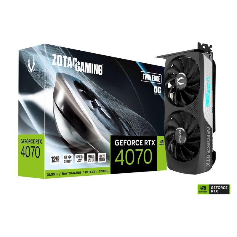 Carte Graphique Nvidia Zotac GeForce RTX 4070 Twin Edge OC 12Go