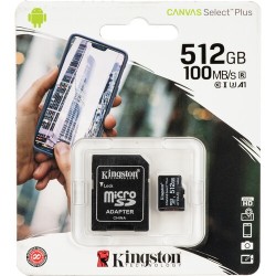 Carte mémoire Micro SD Kingston Canvas Select Plus - 512Go