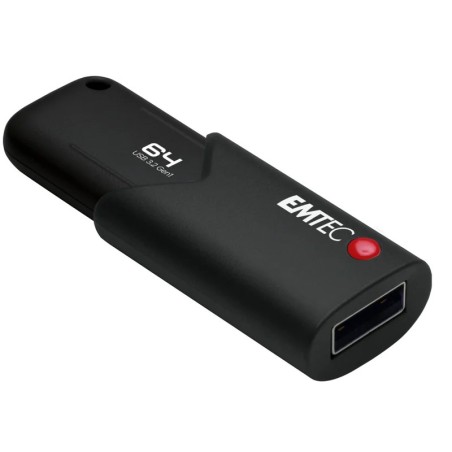 Clé USB 3.2 Emtec B120 Click Secure - 64Go (Noir)