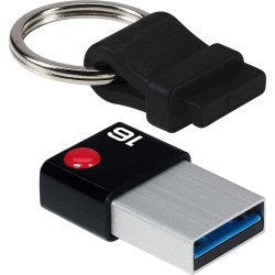 Clé USB 3.0 Emtec T100 Nano Ring - 16Go (Noir)