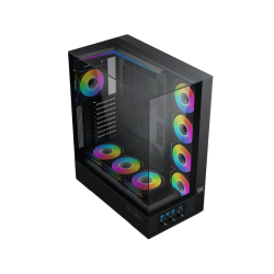 Boitier Moyen Tour ATX Xigmatek Vision Pro RGB avec panneaux vitrés (Noir)