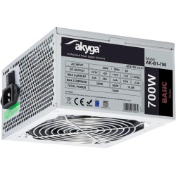 Alimentation ATX Akyga Basic AK-B1 - 700W (Gris)