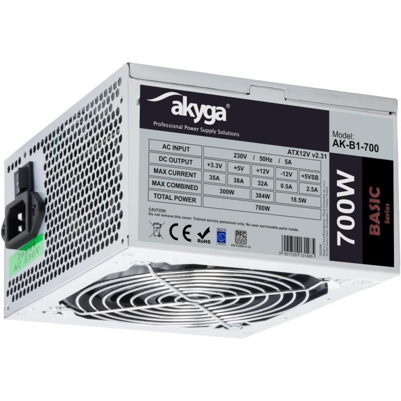 Alimentation ATX Akyga Basic AK-B1 - 700W (Gris)