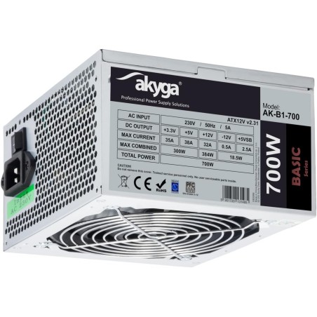 Alimentation ATX Akyga Basic AK-B1 - 700W (Gris)