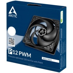 Ventilateur de boitier Arctic P12 PWM - 12cm (Noir)