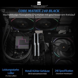 Kit Watercooling AIO Thermalright Core Matrix RGB - 240mm (Noir)