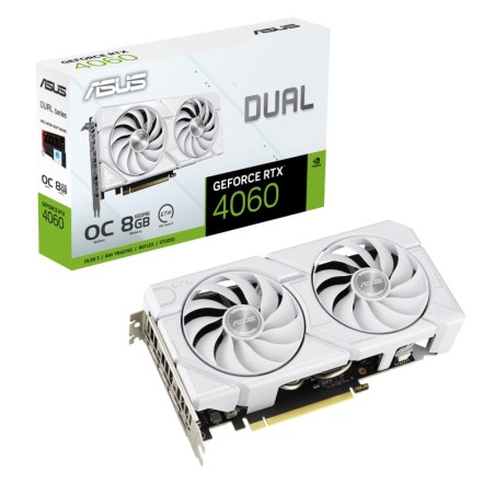 Carte Graphique Nvidia Asus GeForce RTX 4060 Dual Evo White OC 8Go