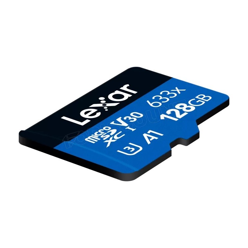 Carte mémoire Micro SD Lexar 633x - 128Go avec adaptateur