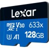 Carte mémoire Micro SD Lexar 633x - 128Go avec adaptateur