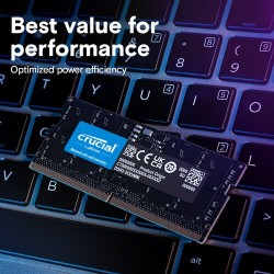 Barrette mémoire SODIMM DDR5 16Go Crucial  4800Mhz (Noir)