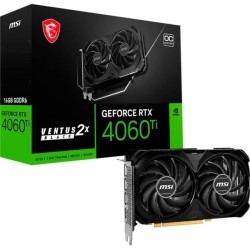 Carte Graphique Nvidia MSI GeForce RTX 4060 Ti Ventus 2X Black OC 16Go