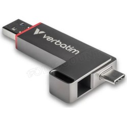 Clé USB-A/C 3.2 Verbatim Dual QuickStick - 512Go (Noir)