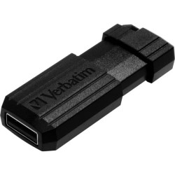 Clé USB 3.2 Verbatim PinStripe - 64Go (Noir)