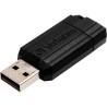 Clé USB 3.2 Verbatim PinStripe - 64Go (Noir)