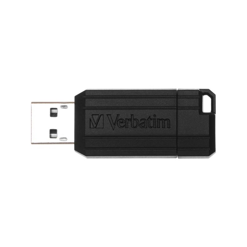 Clé USB 3.2 Verbatim PinStripe - 64Go (Noir)