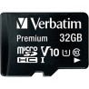 Carte mémoire Micro SD Verbatim Premium - 32Go avec adaptateur