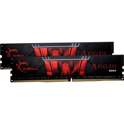 Kit Barrettes mémoire 32Go (2x16Go) DIMM DDR4 G.Skill Aegis  3200Mhz (Noir/Rouge)