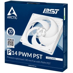 Ventilateur de boitier Arctic P14 PST - 14cm (Blanc)